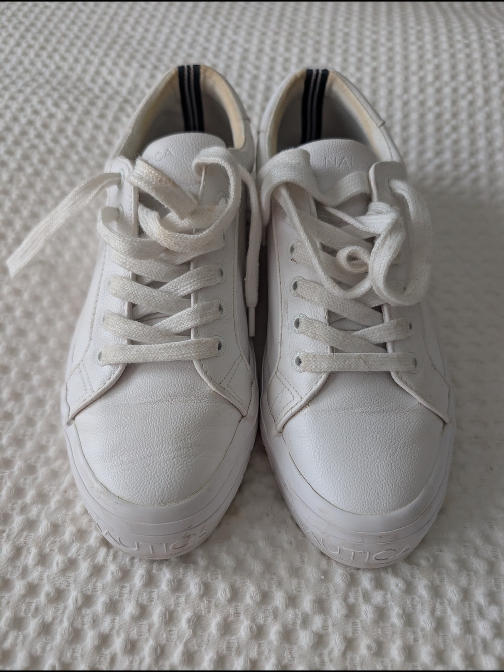 Nautica White Women's Casual Lace-Up Sneakers